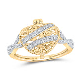 1/3CTW-DIA NK HEART RING